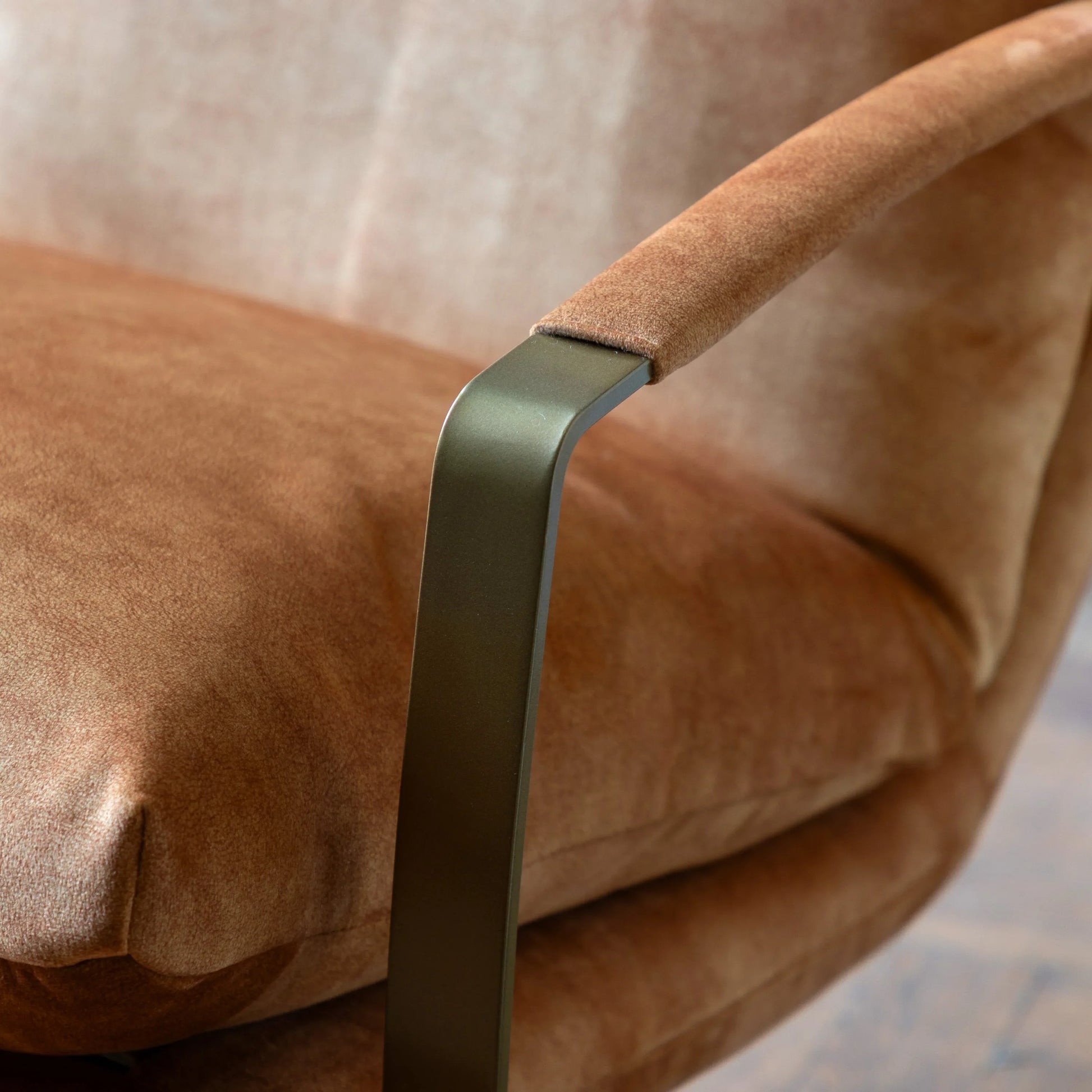Gallery Direct Fabien Lounge Chair in Ochre