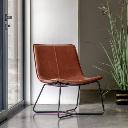 Gallery Direct Hawking Lounge Chair in Brown