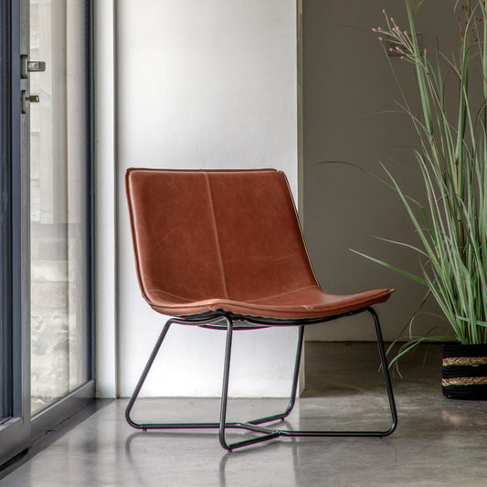 Gallery Direct Hawking Lounge Chair in Brown
