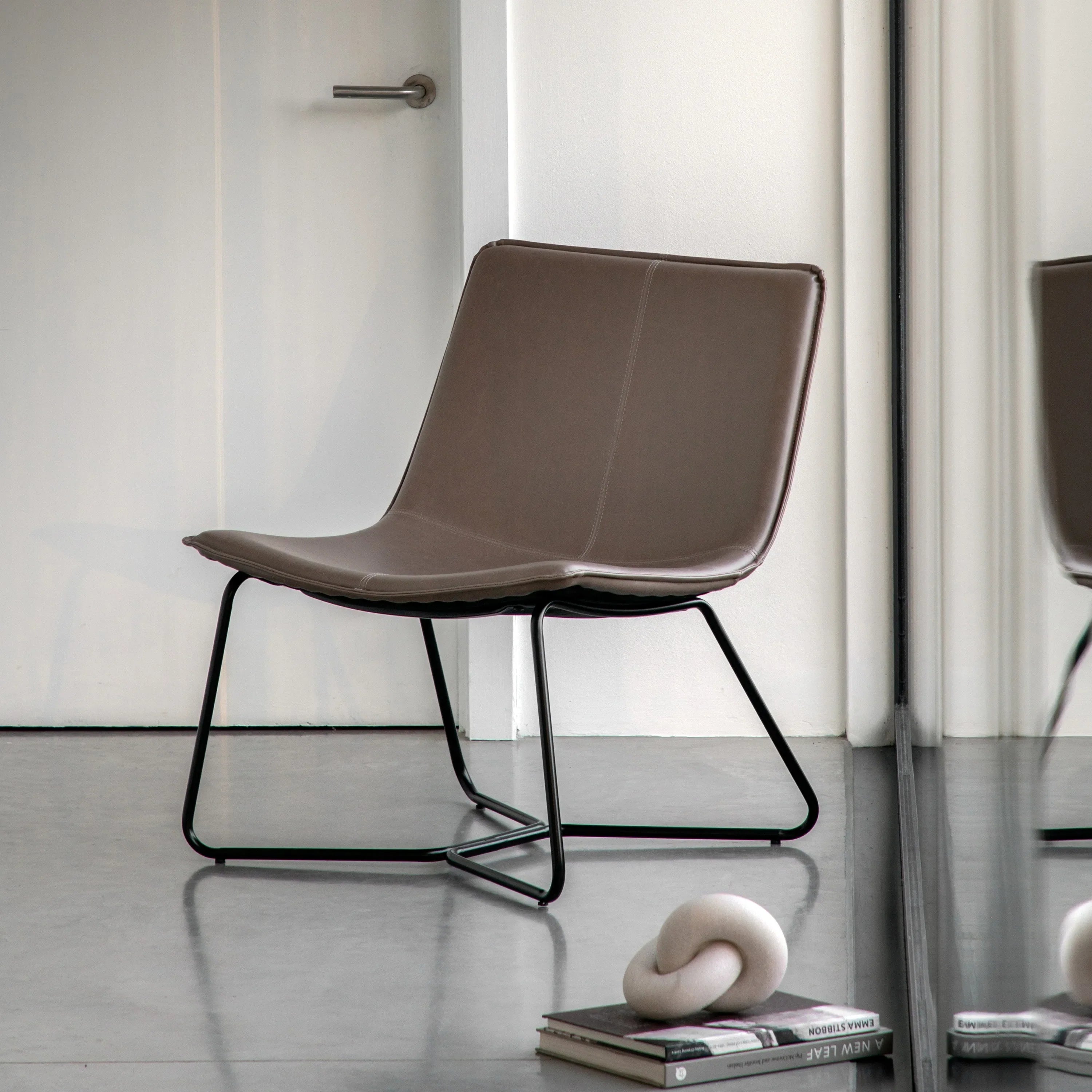 Gallery Direct Hawking Lounge Chair in Ember