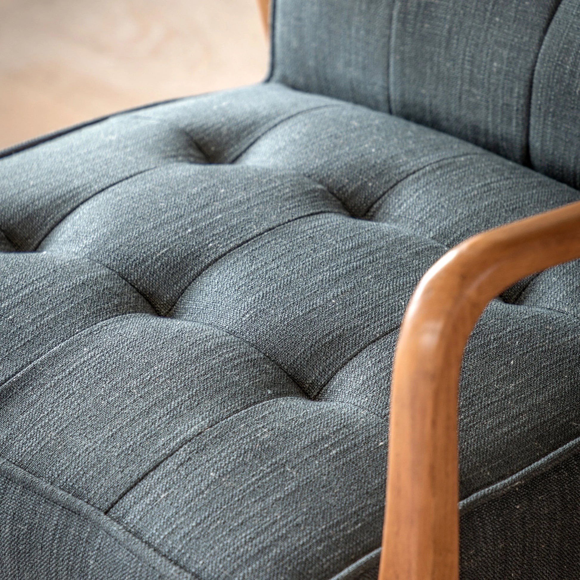 Gallery Direct Humber Armchair in Dark Grey Linen