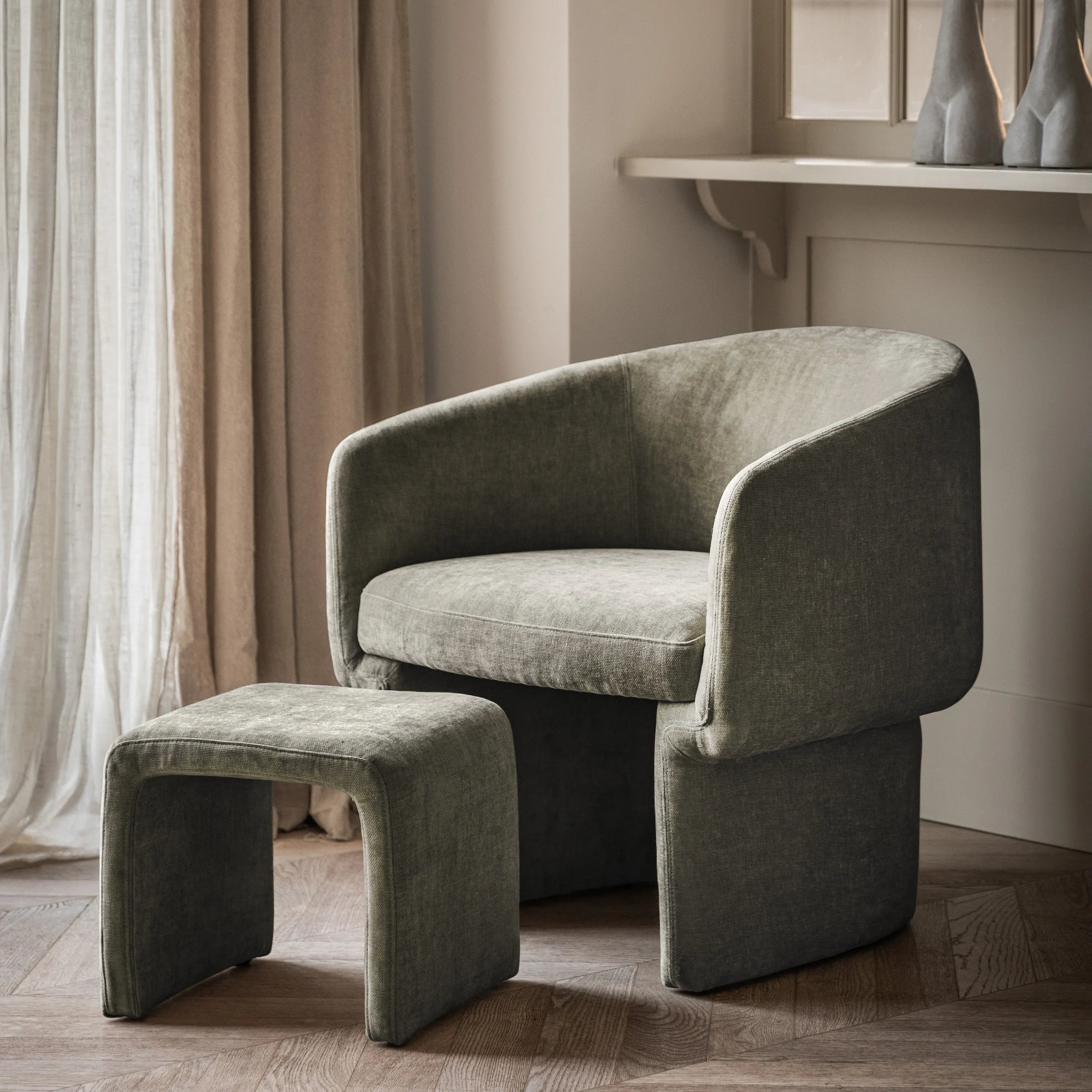 Gallery Direct Asko Armchair in Sage Grey