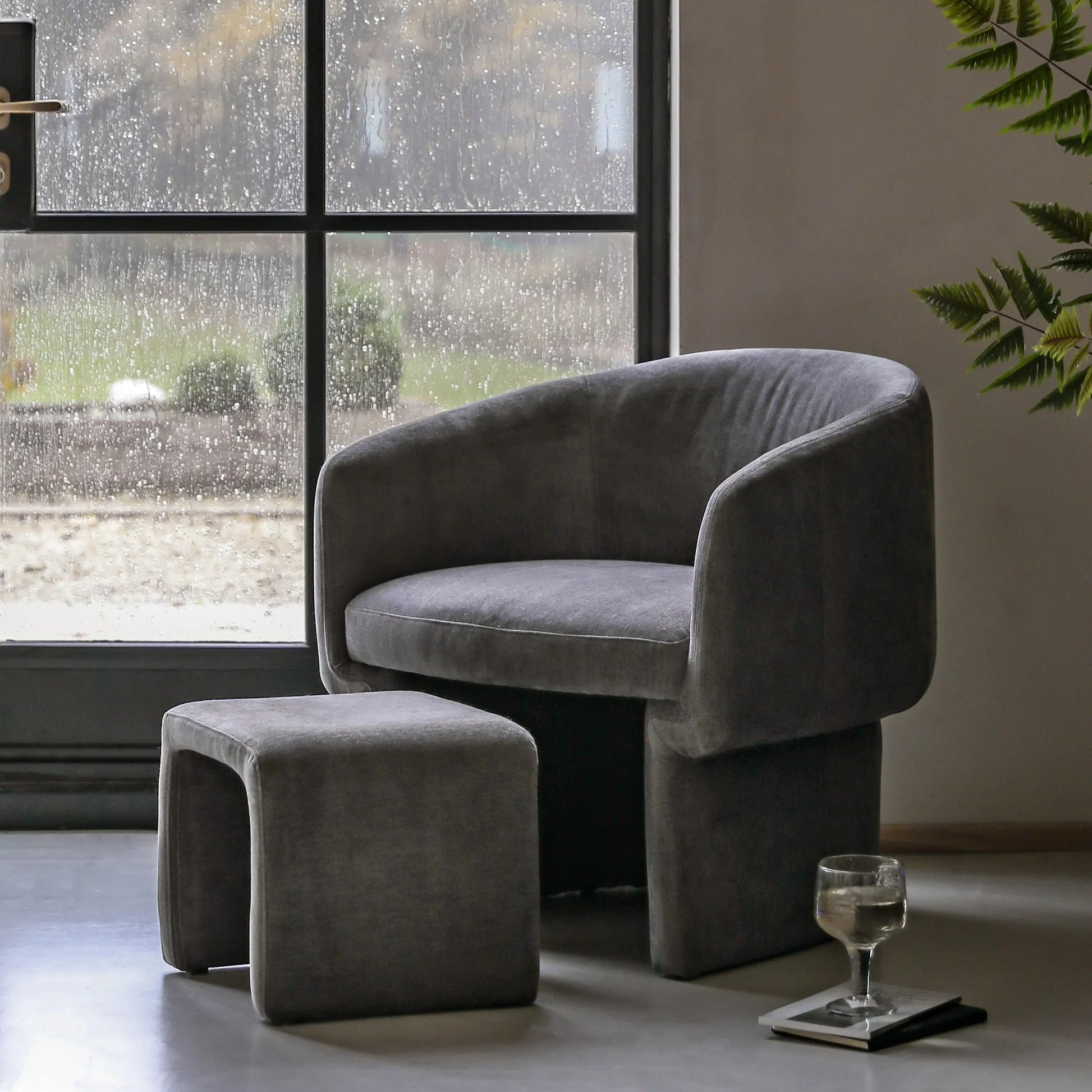 Gallery Direct Asko Armchair in Anthracite