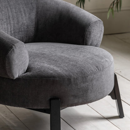 Gallery Direct Ardo Armchair in Anthracite