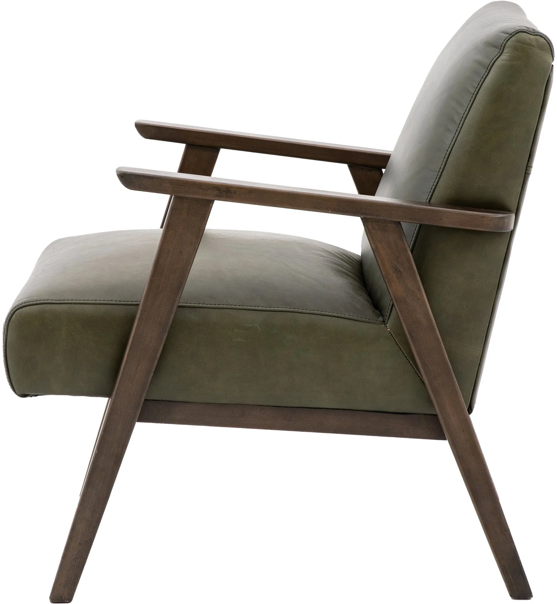Gallery Direct Neyland Armchair in Heritage Green Leather