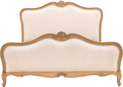 Gallery Direct Chic Weathered Super King Linen Upholstered Bed