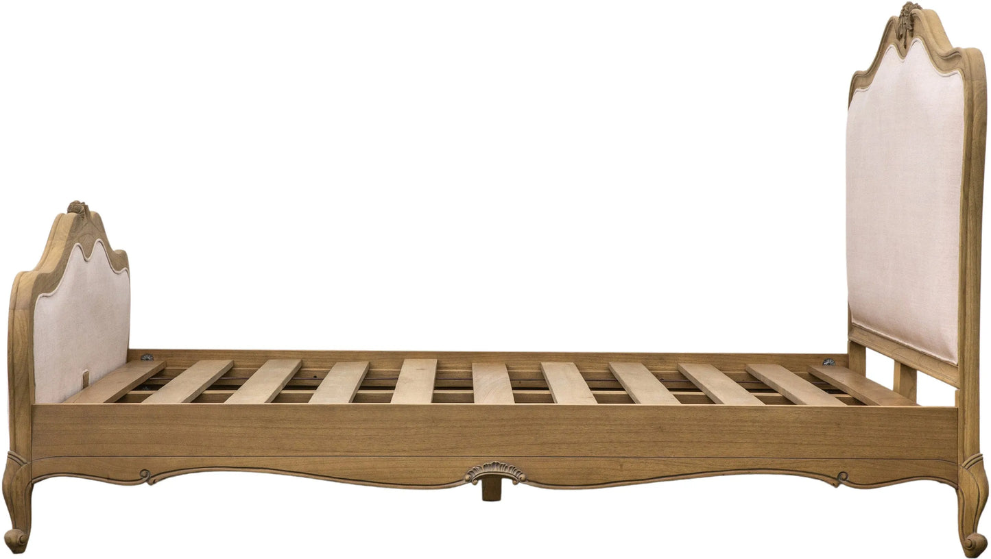 Gallery Direct Chic Weathered Super King Linen Upholstered Bed