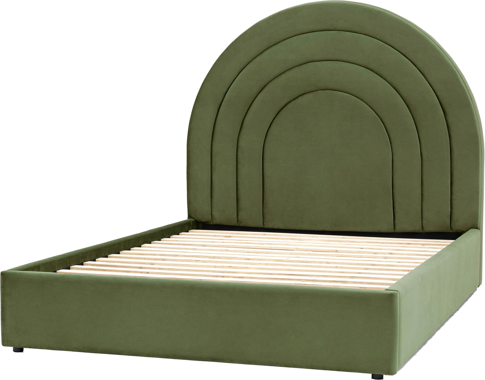 Gallery Direct Arch Kingsize Bed in Olive