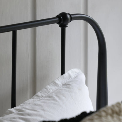 Gallery Direct Loughton Double Bedstead in Black