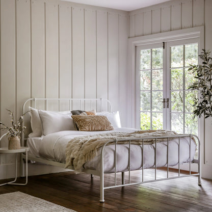 Gallery Direct Loughton Kingsize Bedstead in Ivory