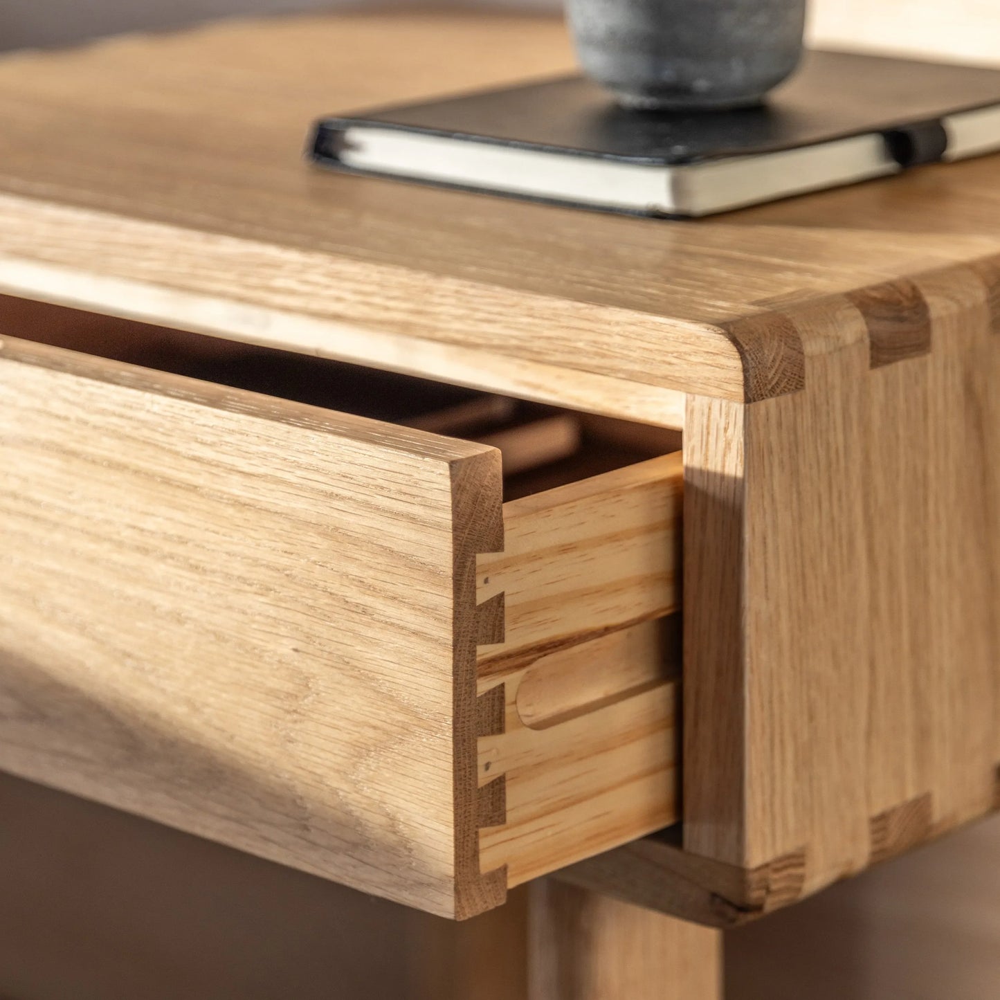 Gallery Direct Craft 1 Drawer Bedside in Natural