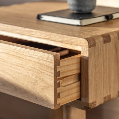 Gallery Direct Craft 1 Drawer Bedside in Natural