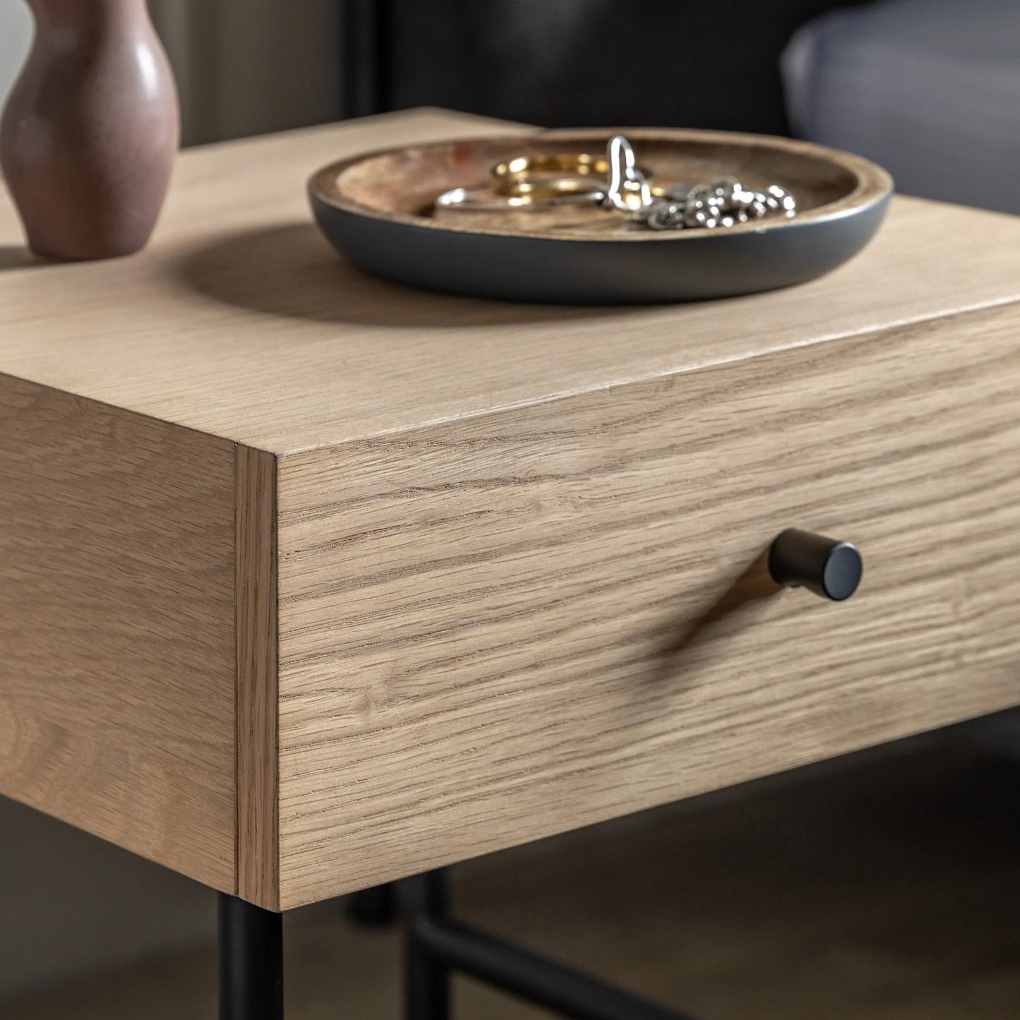 Gallery Direct Ashdown 1 Drawer Bedside Table