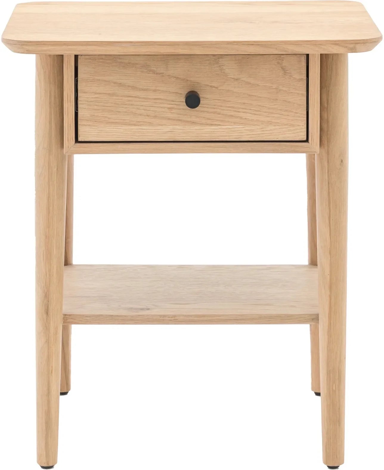 Gallery Direct Hatfield 1 Drawer Bedside Natural