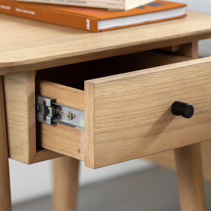 Gallery Direct Hatfield 1 Drawer Bedside Natural