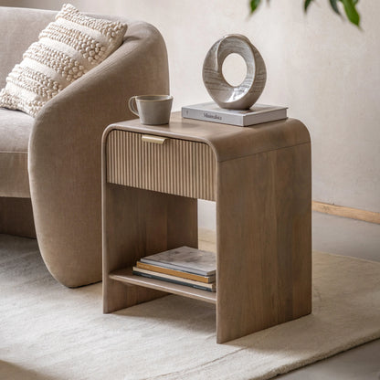 Gallery Direct Colonna 1 Drawer Large Bedside Table