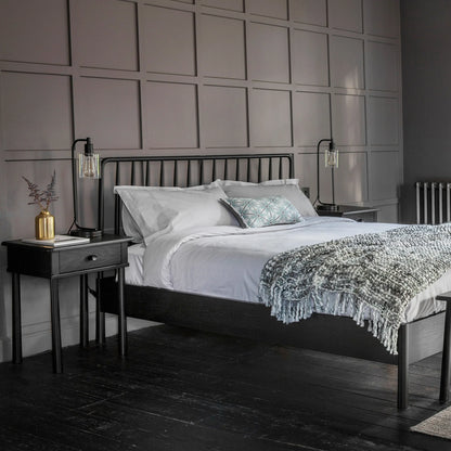 Gallery Direct Wycombe 1 Drawer Bedside Black
