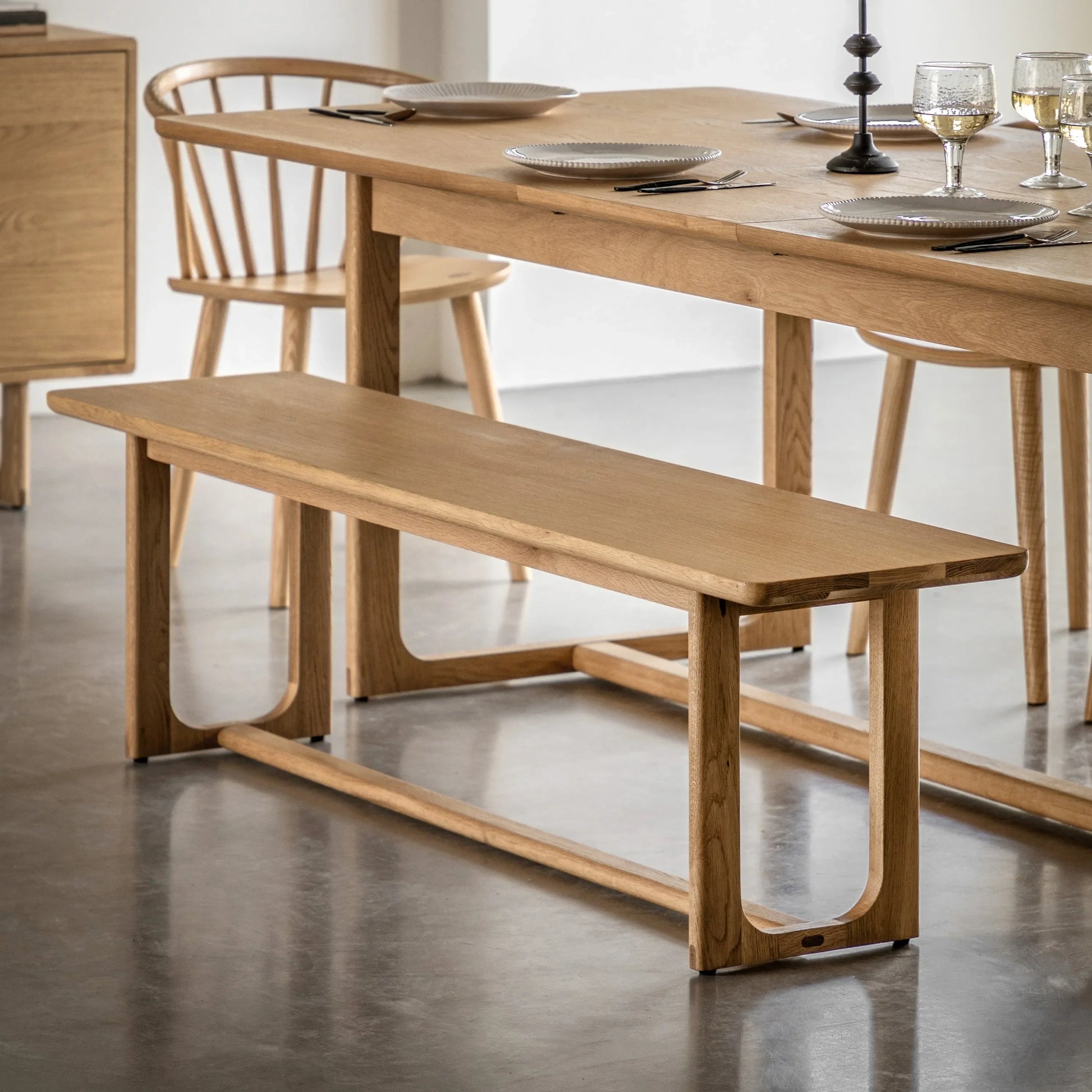 Gallery Direct Craft Dining Bench in Natural