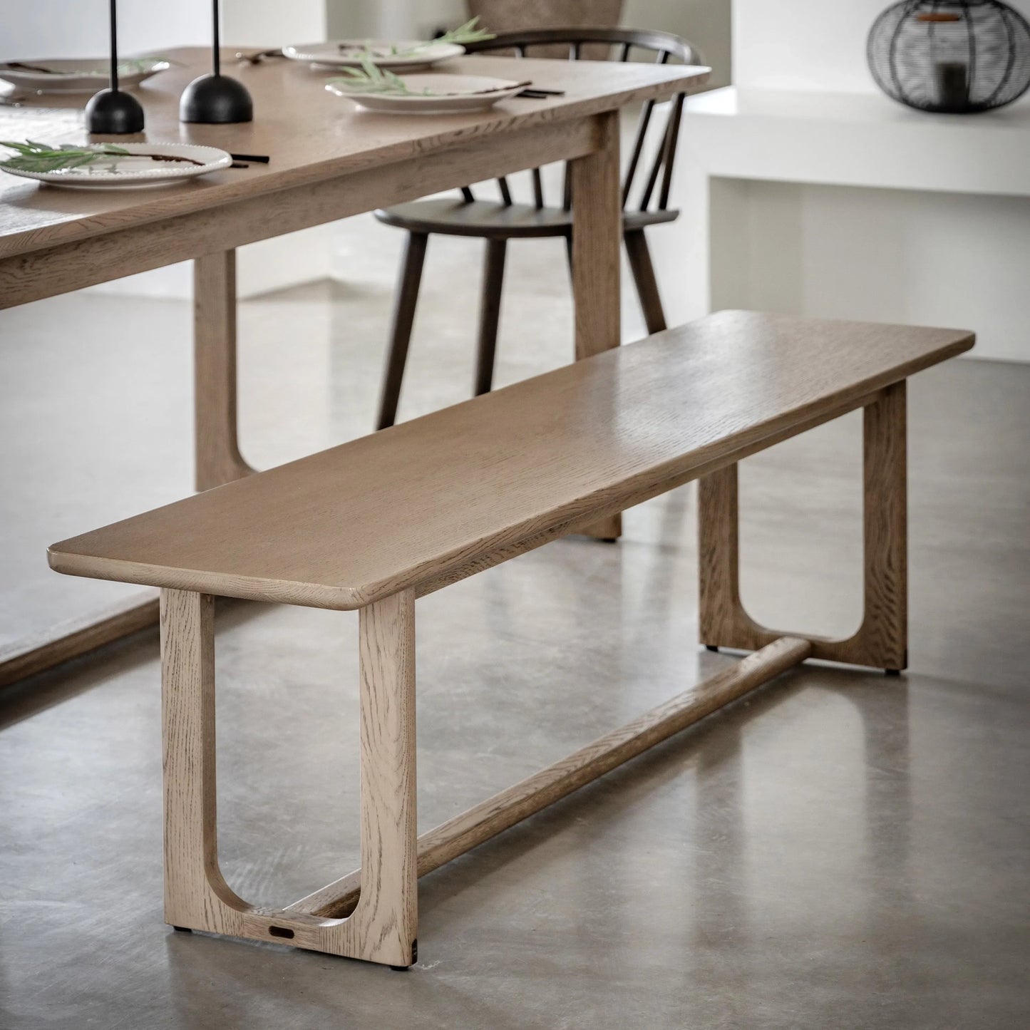 Gallery Direct Craft Dining Bench Smoked