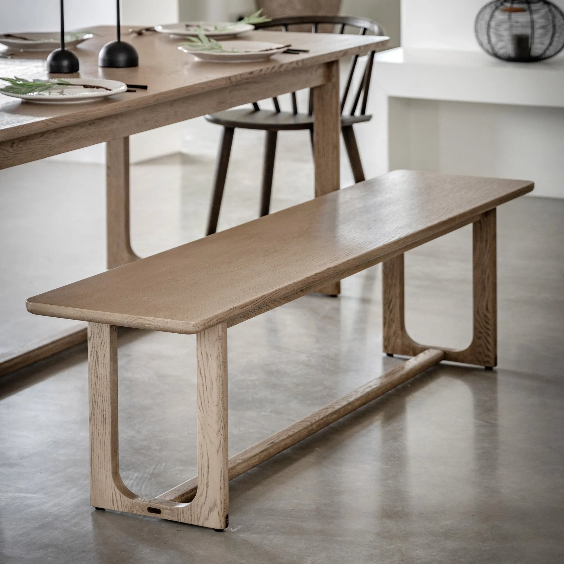 Gallery Direct Craft Dining Bench Smoked