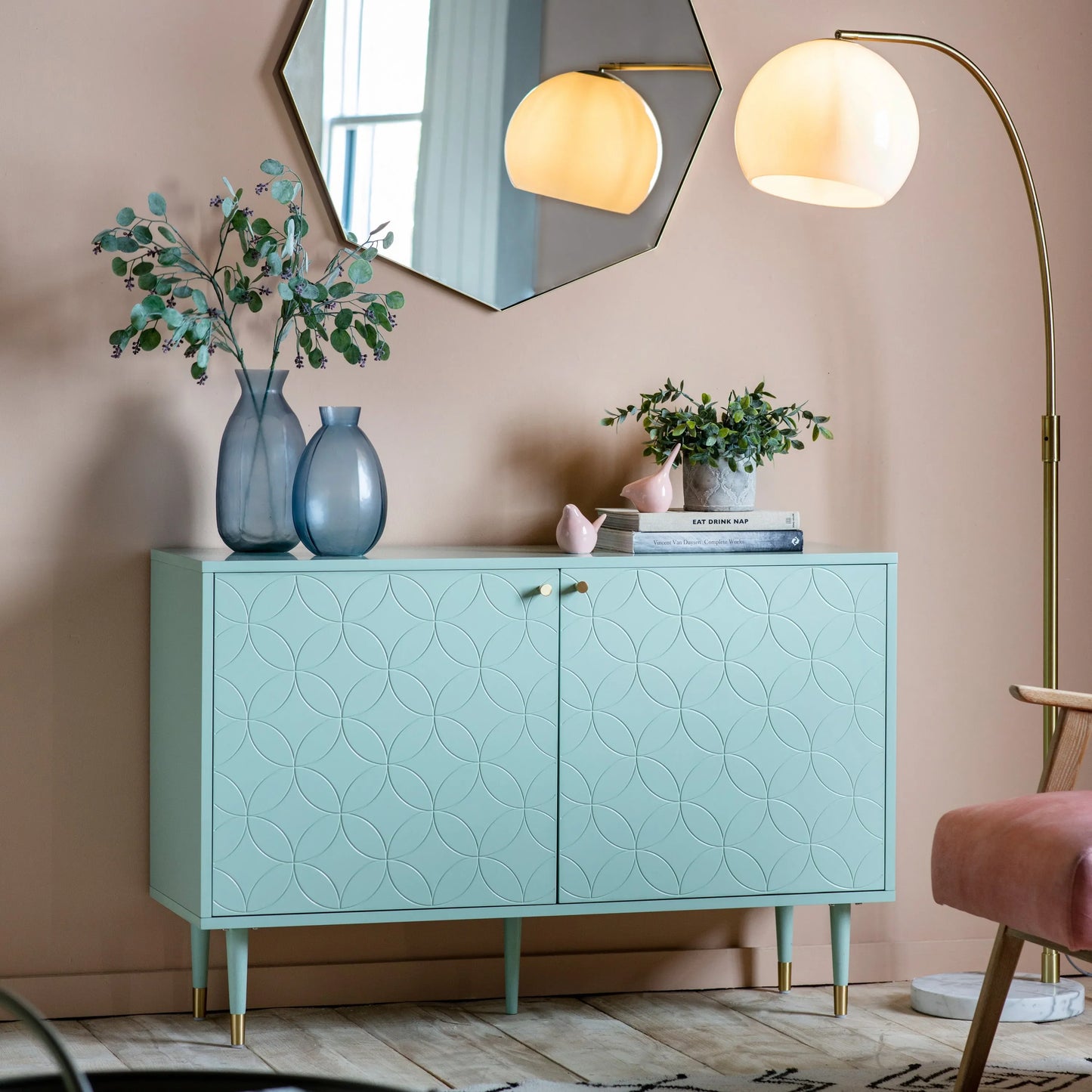 Gallery Direct Holbrook 2 Door Cabinet Mint