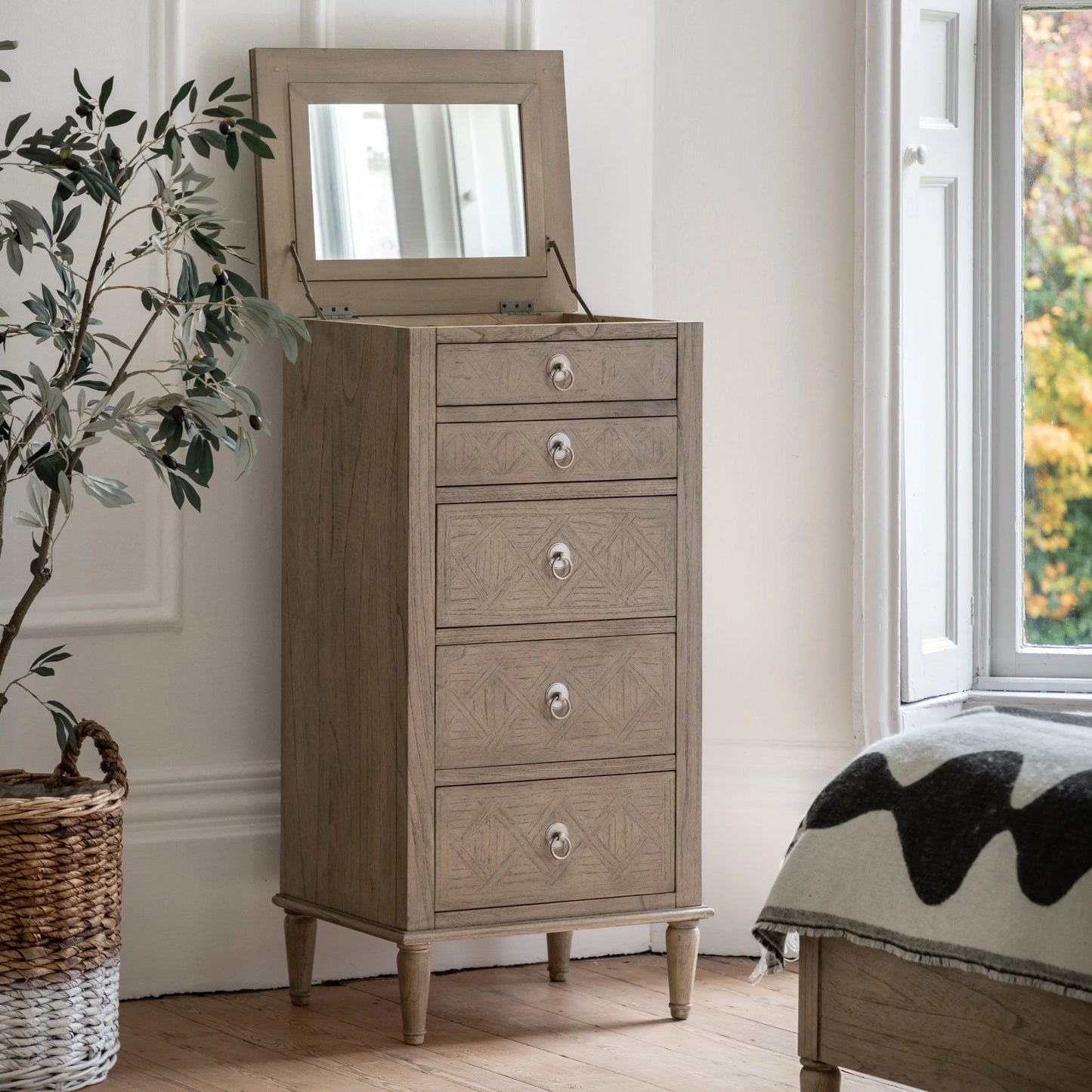 Gallery Direct Mustique 5 Drawer Lingerie Chest