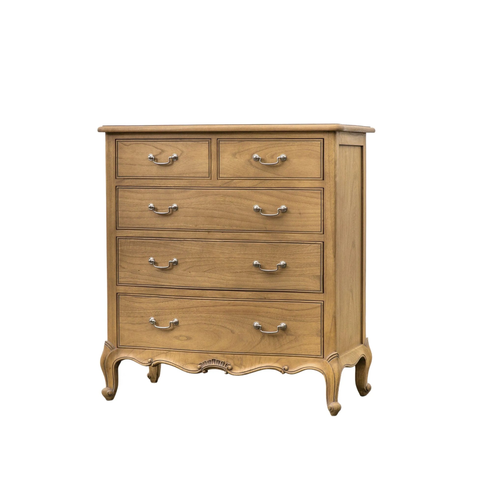 Gallery Direct Chic 5 Drawer Chest Weathered