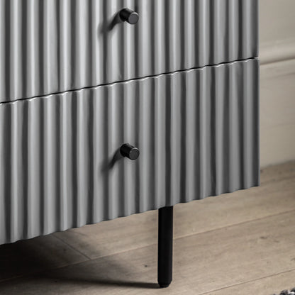 Gallery Direct Buckhurst 3 Drawer Chest in Grey