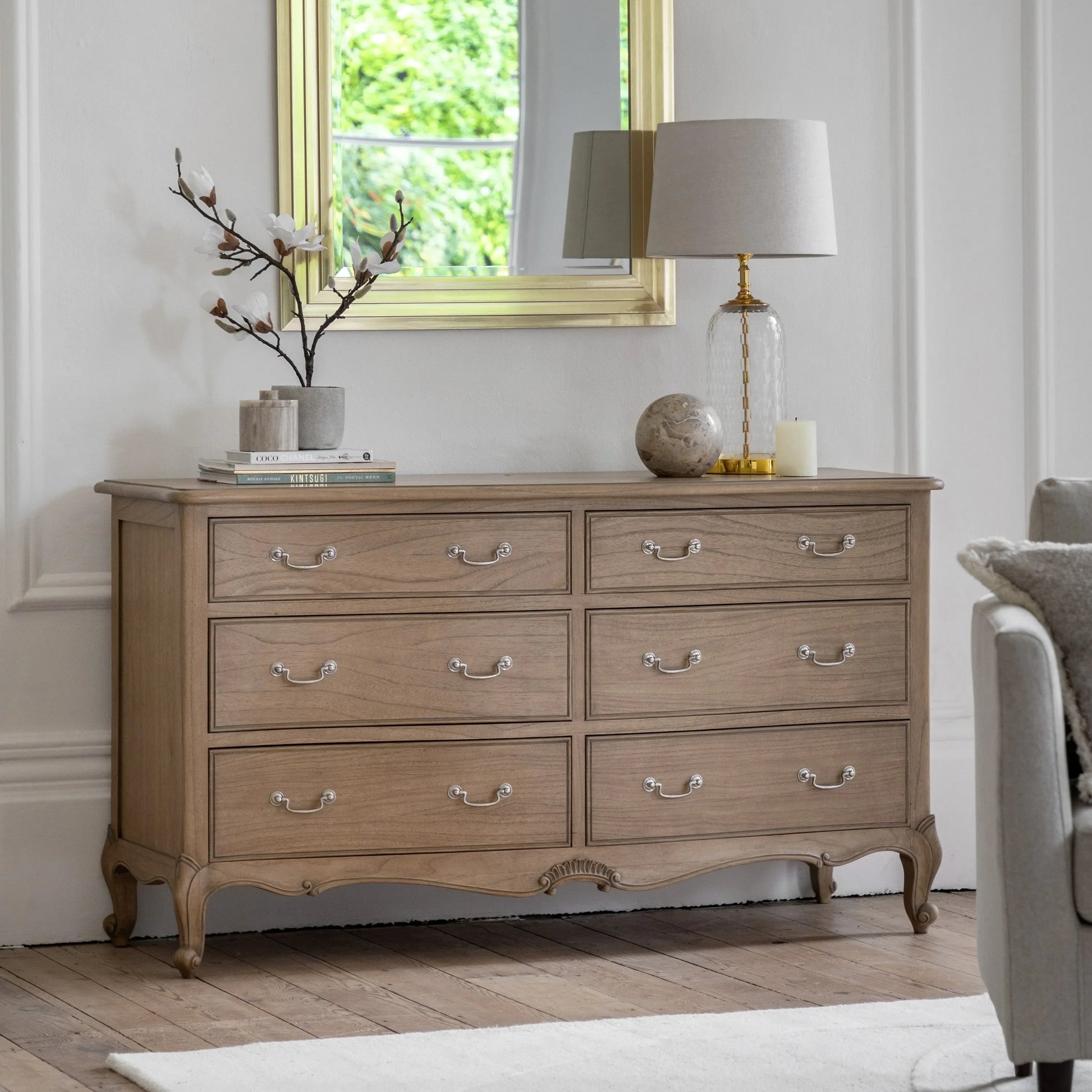 Gallery Direct Chic Weathered 6 Drawer Chest