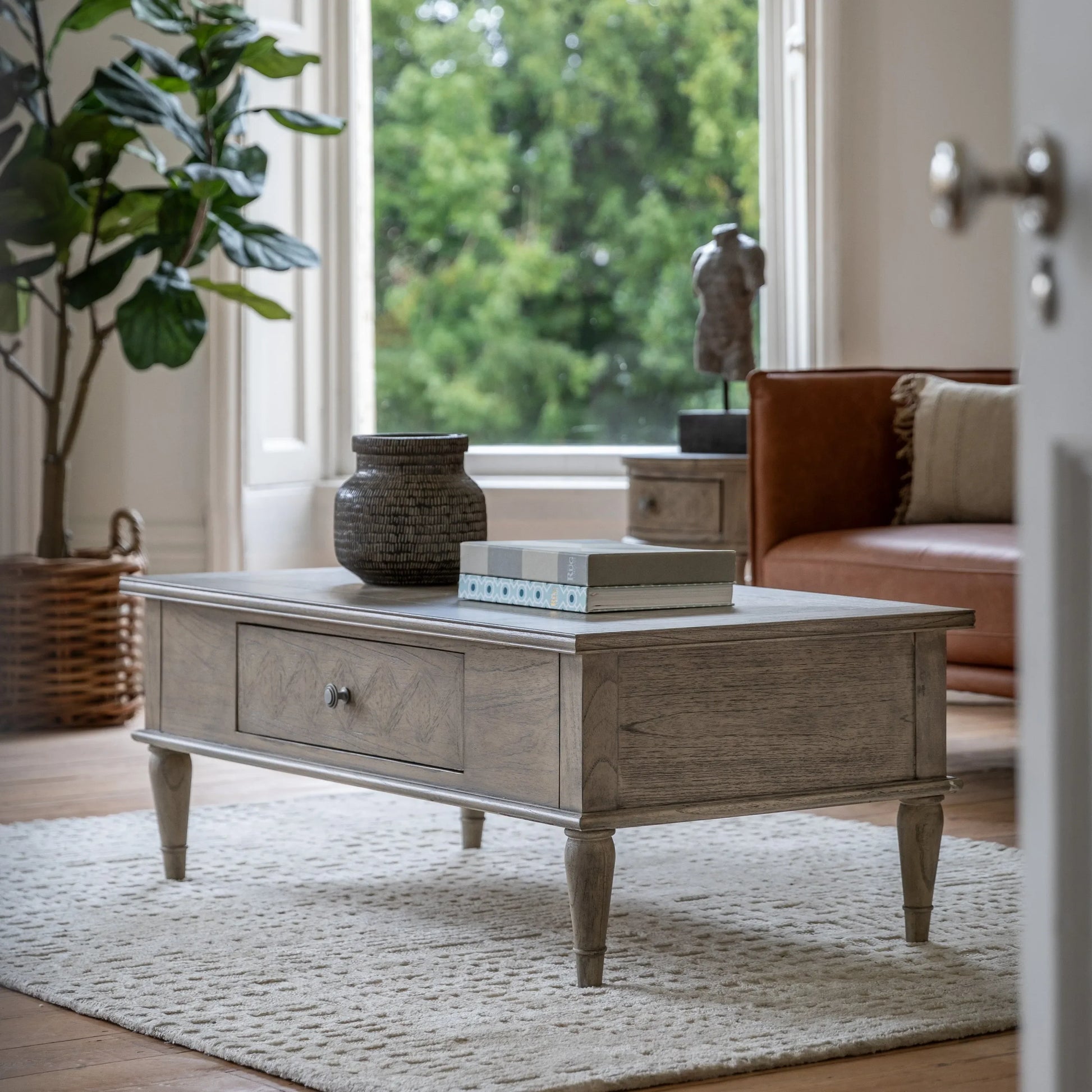 Gallery Direct Mustique Push Drawer Coffee Table