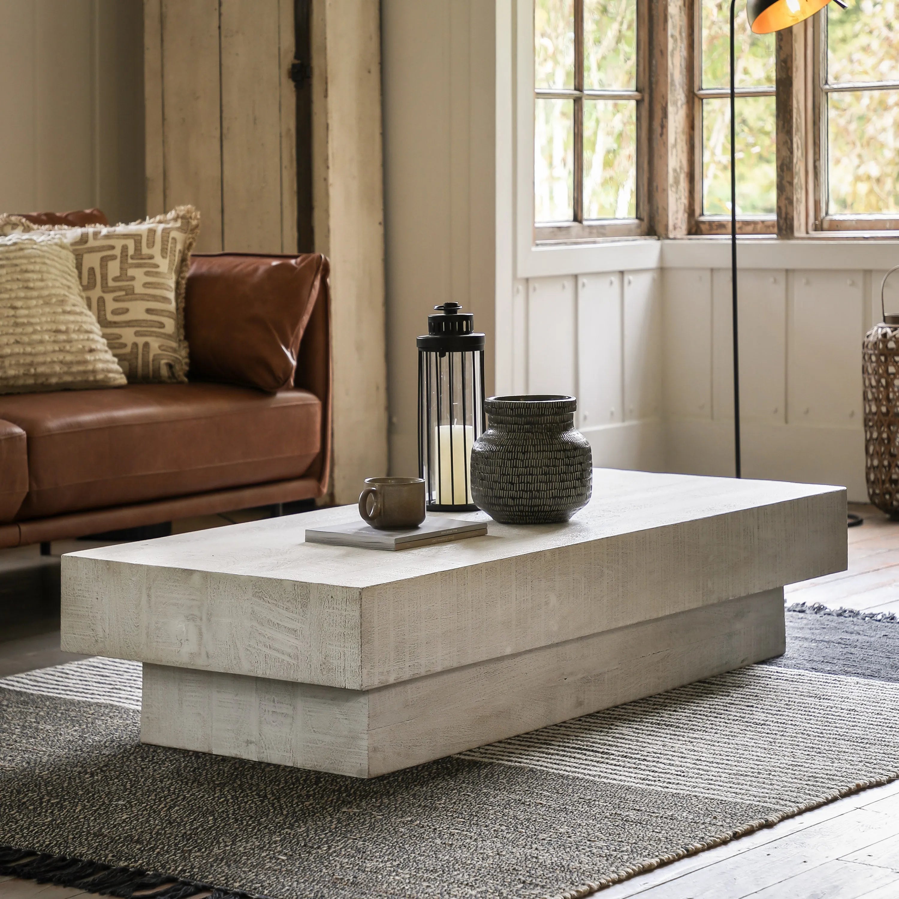 Gallery Direct Iowa Coffee Table Whitewash