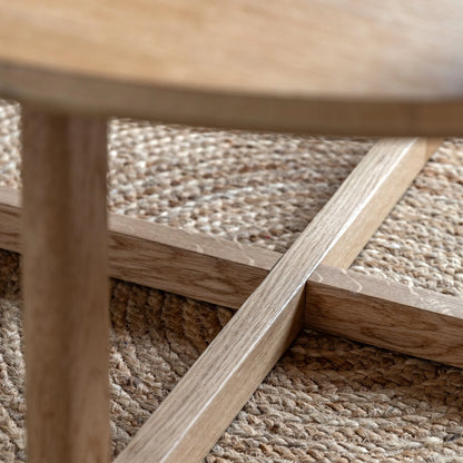 Gallery Direct Craft Round Coffee Table in Natural