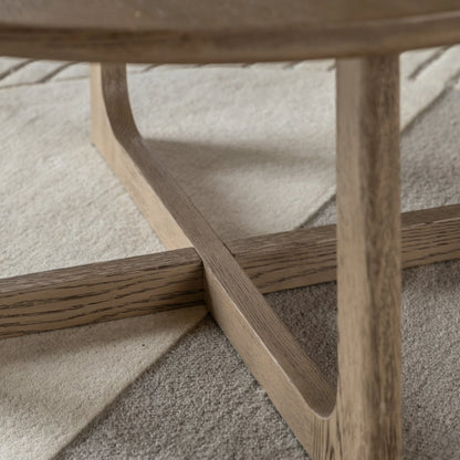Gallery Direct Craft Round Coffee Table Smoked