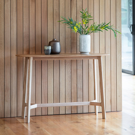 Gallery Direct Madrid Console Table in Oak
