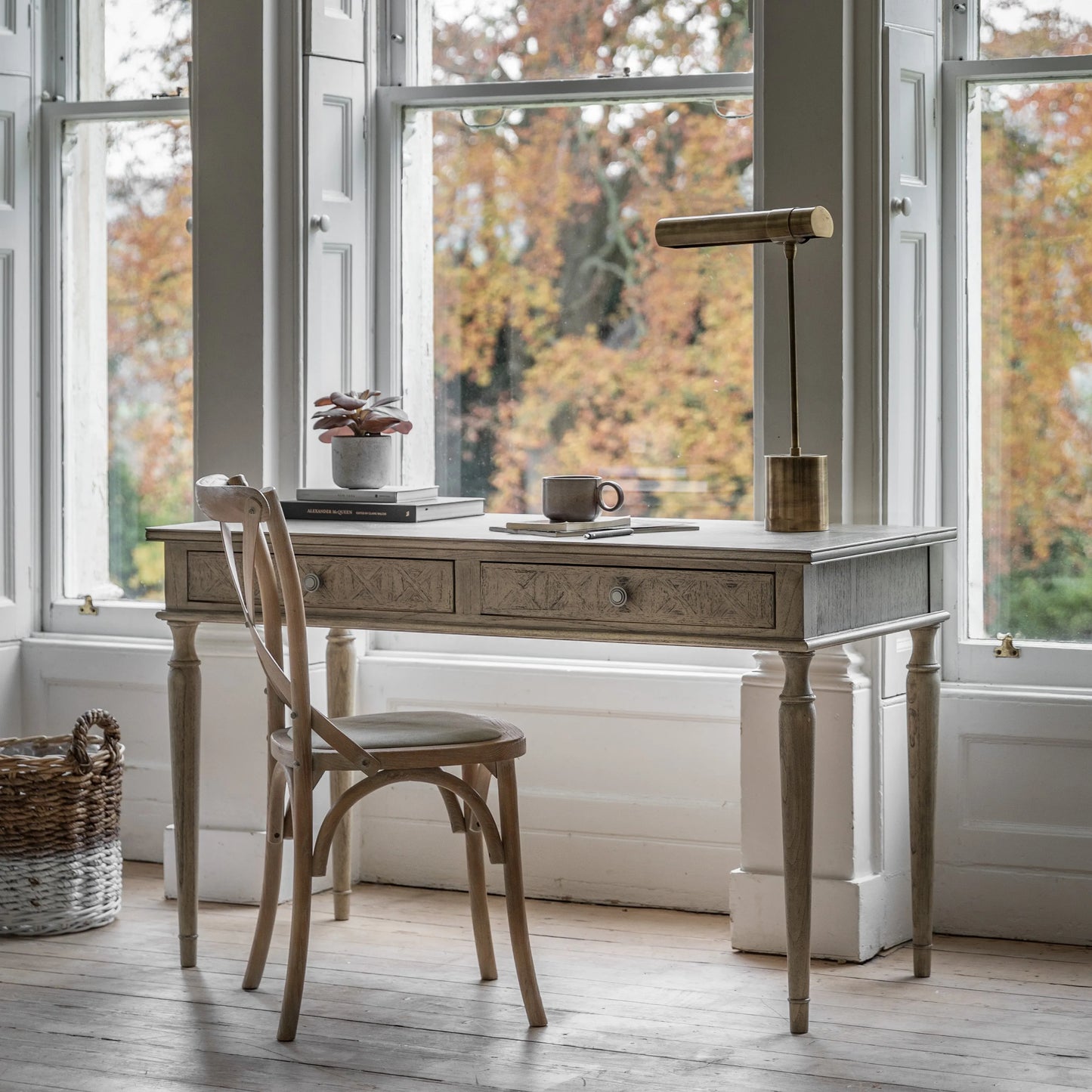 Gallery Direct Mustique 2 Drawer Desk