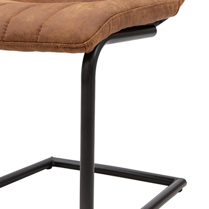 Gallery Direct Pair of Edington Dining Chairs in Brown