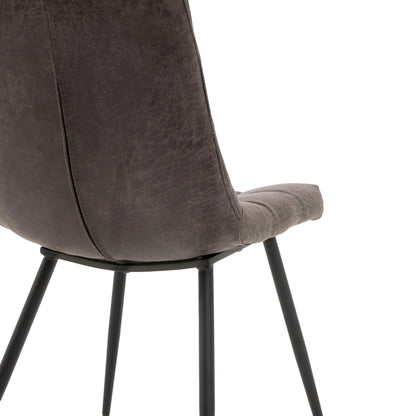 Gallery Direct Pair of Darwin Chairs in Grey