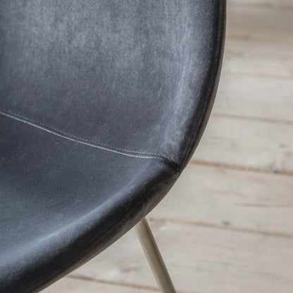 Gallery Direct Pair of Flanagan Dining Chairs in Grey