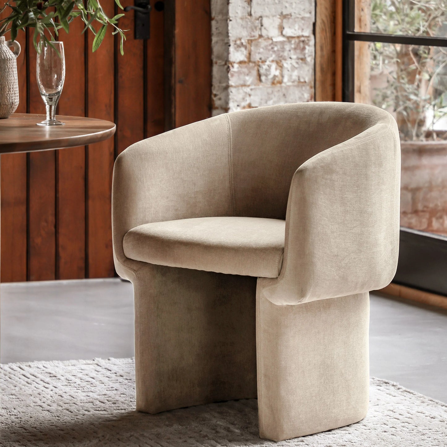 Gallery Direct Holm Dining Chair in Cream