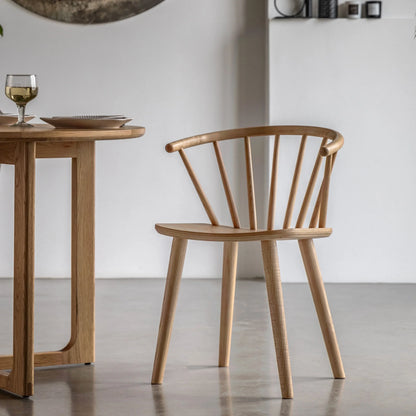Gallery Direct Craft Pair of Dining Chairs in Natural