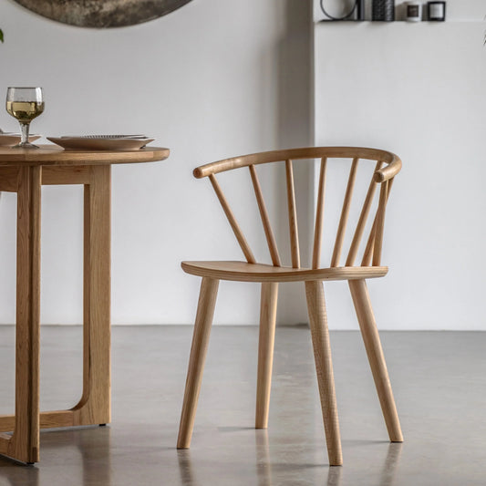 Gallery Direct Craft Pair of Dining Chairs in Natural