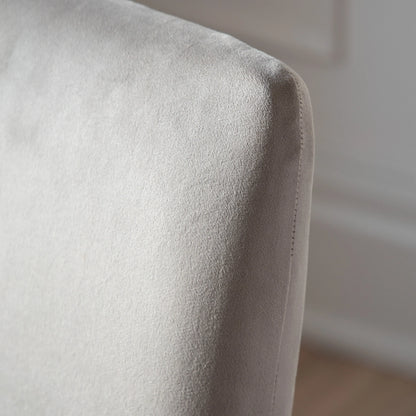 Gallery Direct Pair of Highgrove Dining Chairs in Dove Velvet