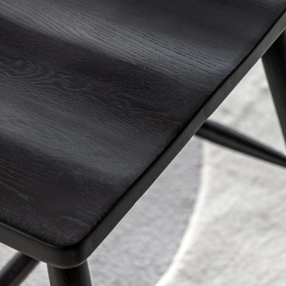 Gallery Direct Wycombe Pair of Dining Chairs Black