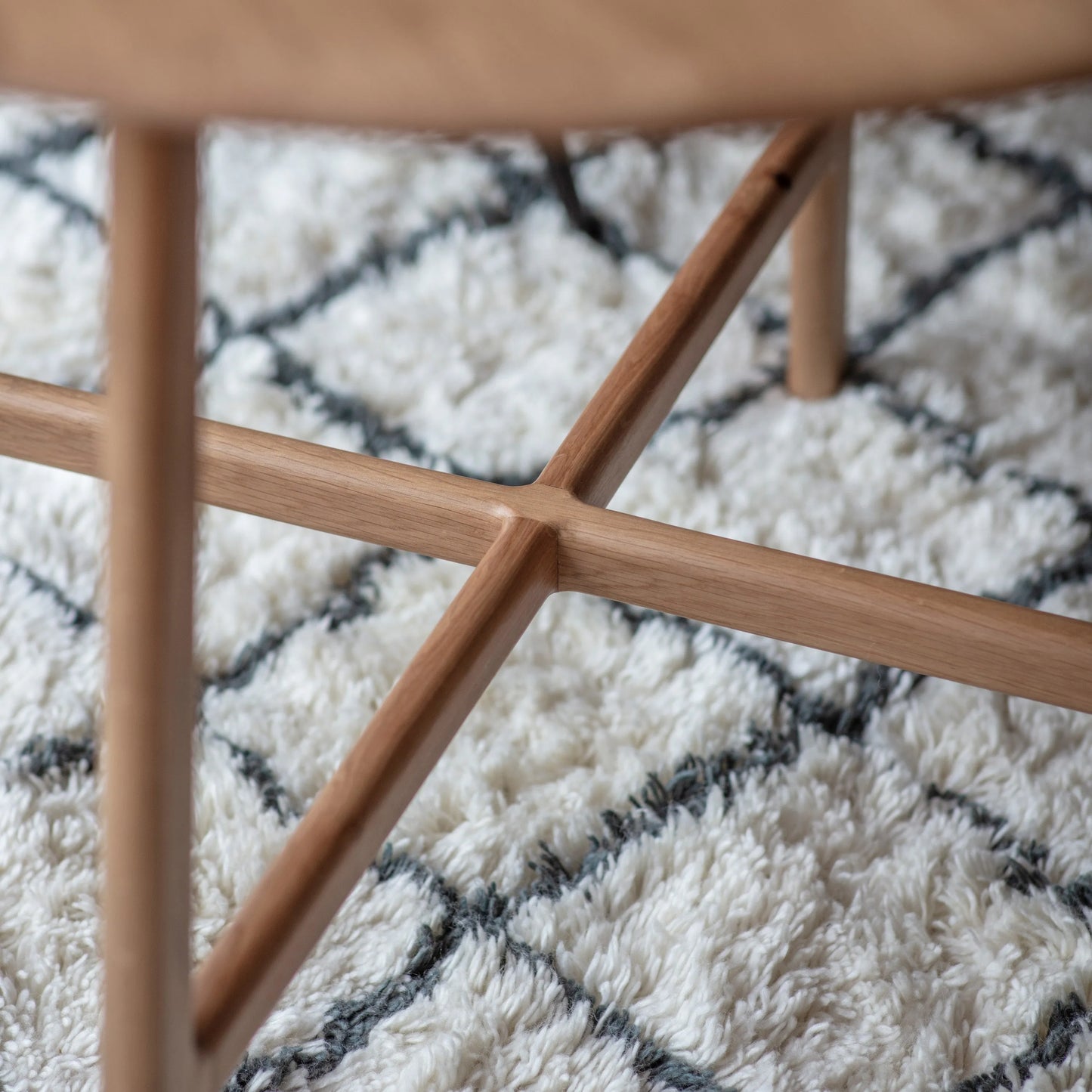 Gallery Direct Madrid Round Dining Table in Oak