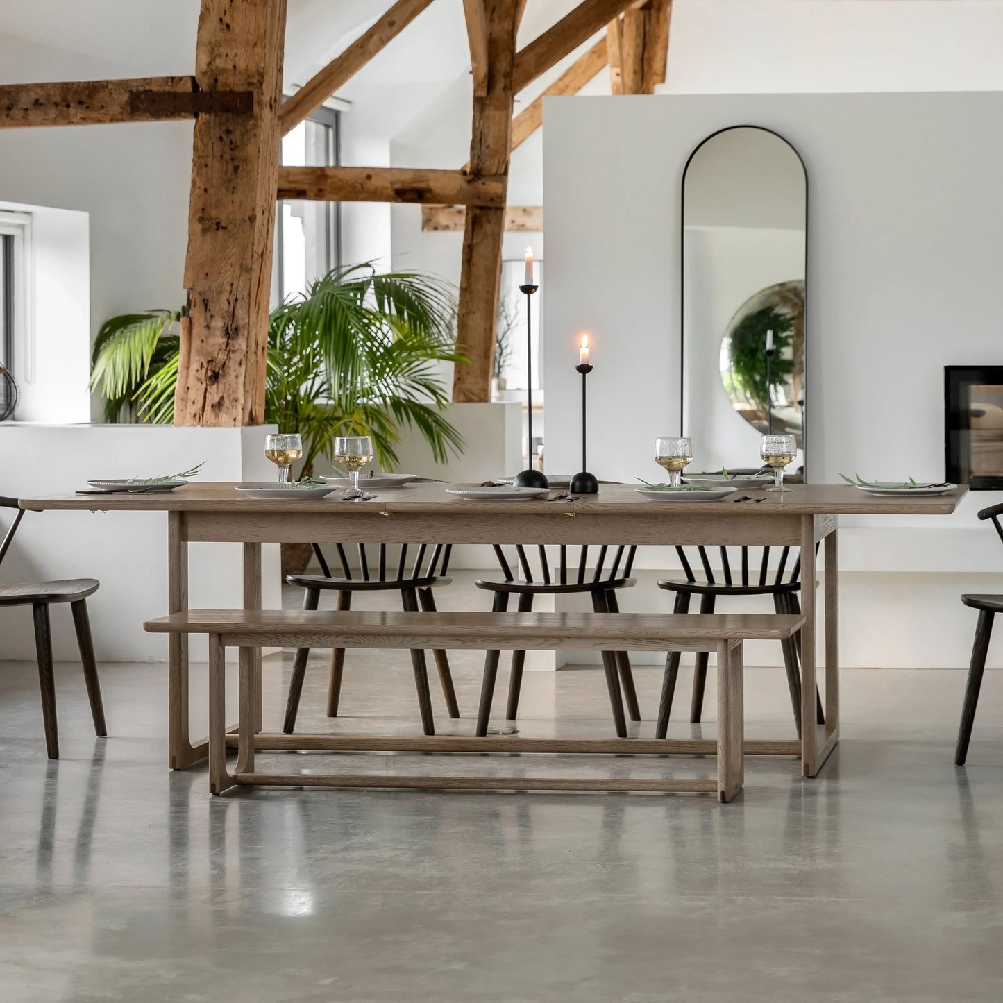 Gallery Direct Craft Extending Dining Table Smoked