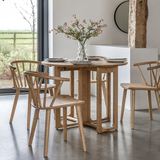 Gallery Direct Craft Folding Dining Table in Natural