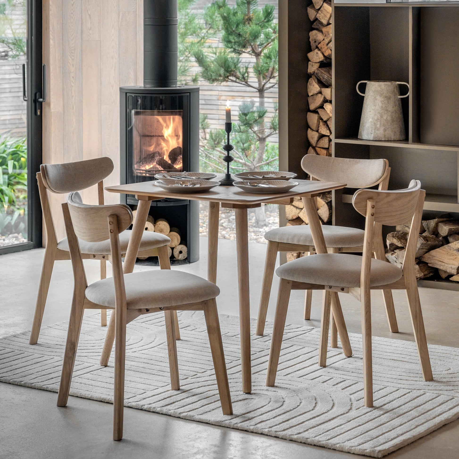 Gallery Direct Hatfield Square Dining Table Natural