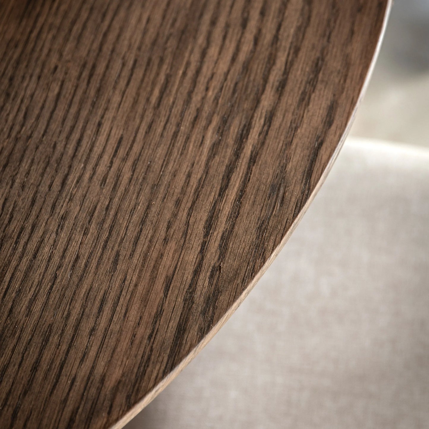 Gallery Direct Hatfield Round Dining Table Smoked