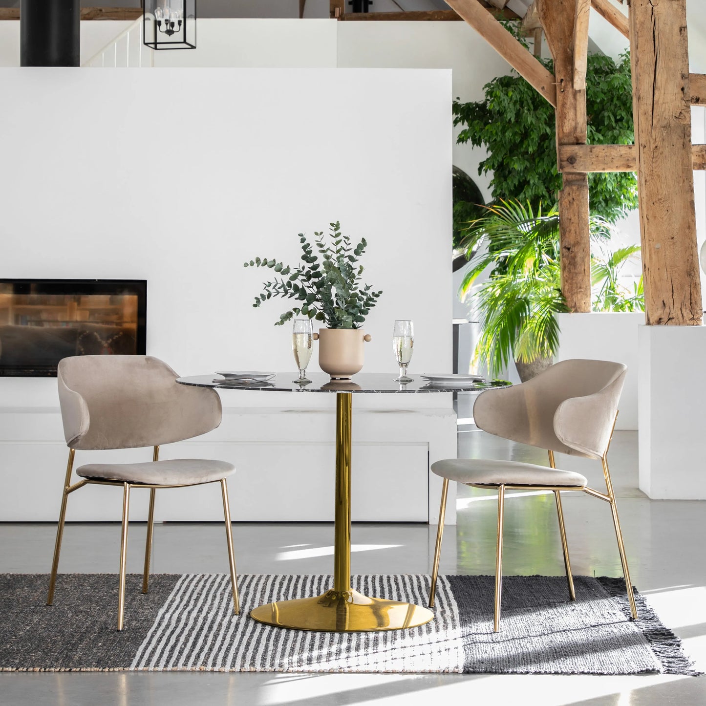 Gallery Direct Fielding Dining Table in Black