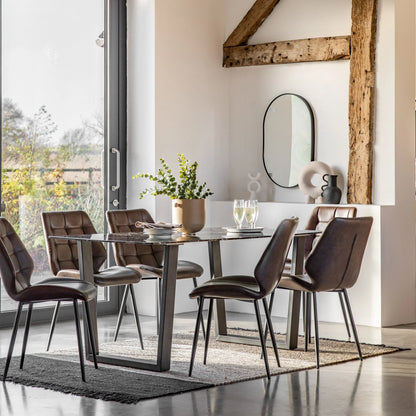 Gallery Direct Davidson Dining Table in Black
